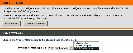  USB-: NetUSB-, 3G-  WCN-